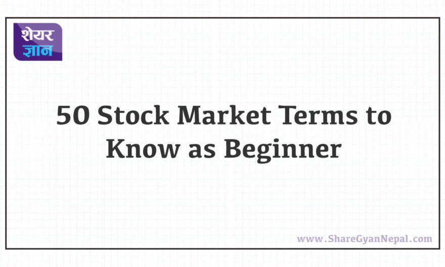 50 Stock Market Terms to Know as Beginner