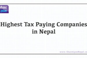 Highest Tax Paying Companies in Nepal