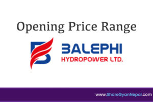 Opening price range of balephi hydropower