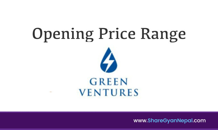 opening price range of green ventures
