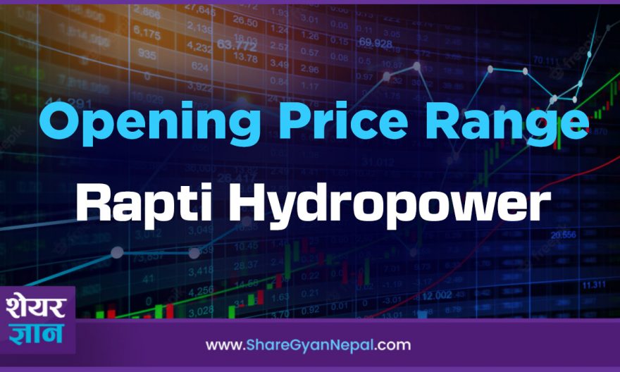 Opening Price Range of Rapti Hydropower