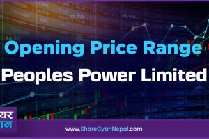 Opening price range of peoples power limited