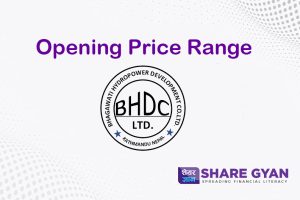 Opening Price Range of Bhagawati Hydropower Development