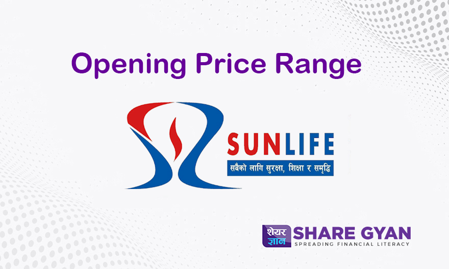 Opening Price Range of Sun Nepal Life Insurance Company