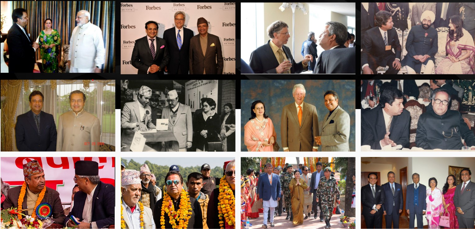 Binod Chaudhary with world leaders
