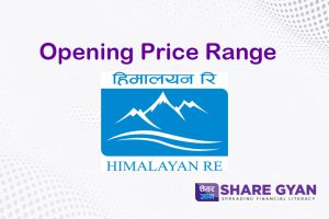 Opening price range of himalayan reinsurance 1