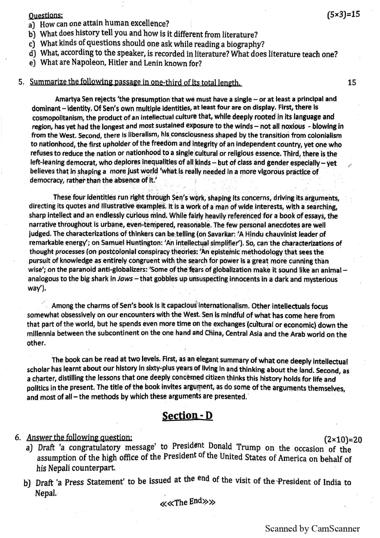 MoFa Old question 2073 - 2