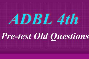 ADBL 4th Pretest Question